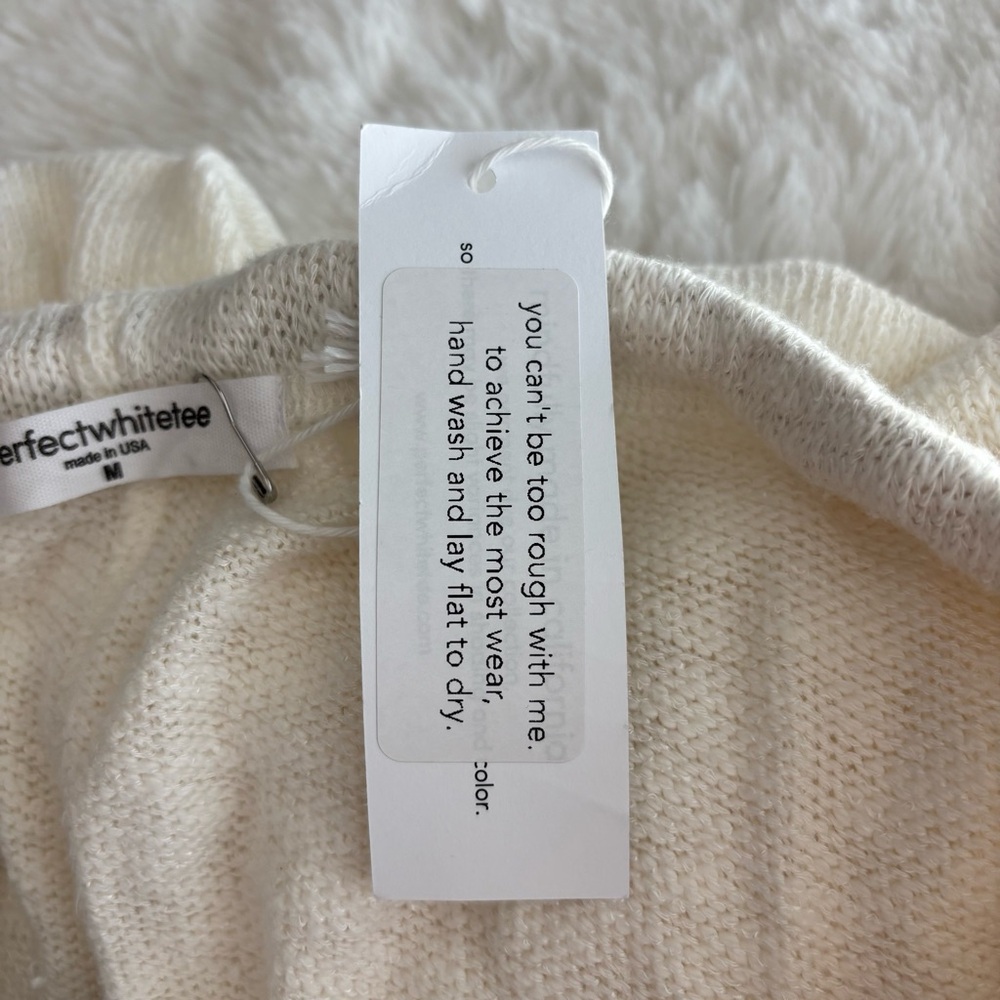 perfectwhitetee White Cozy Track Pants - Picture 12 of 13